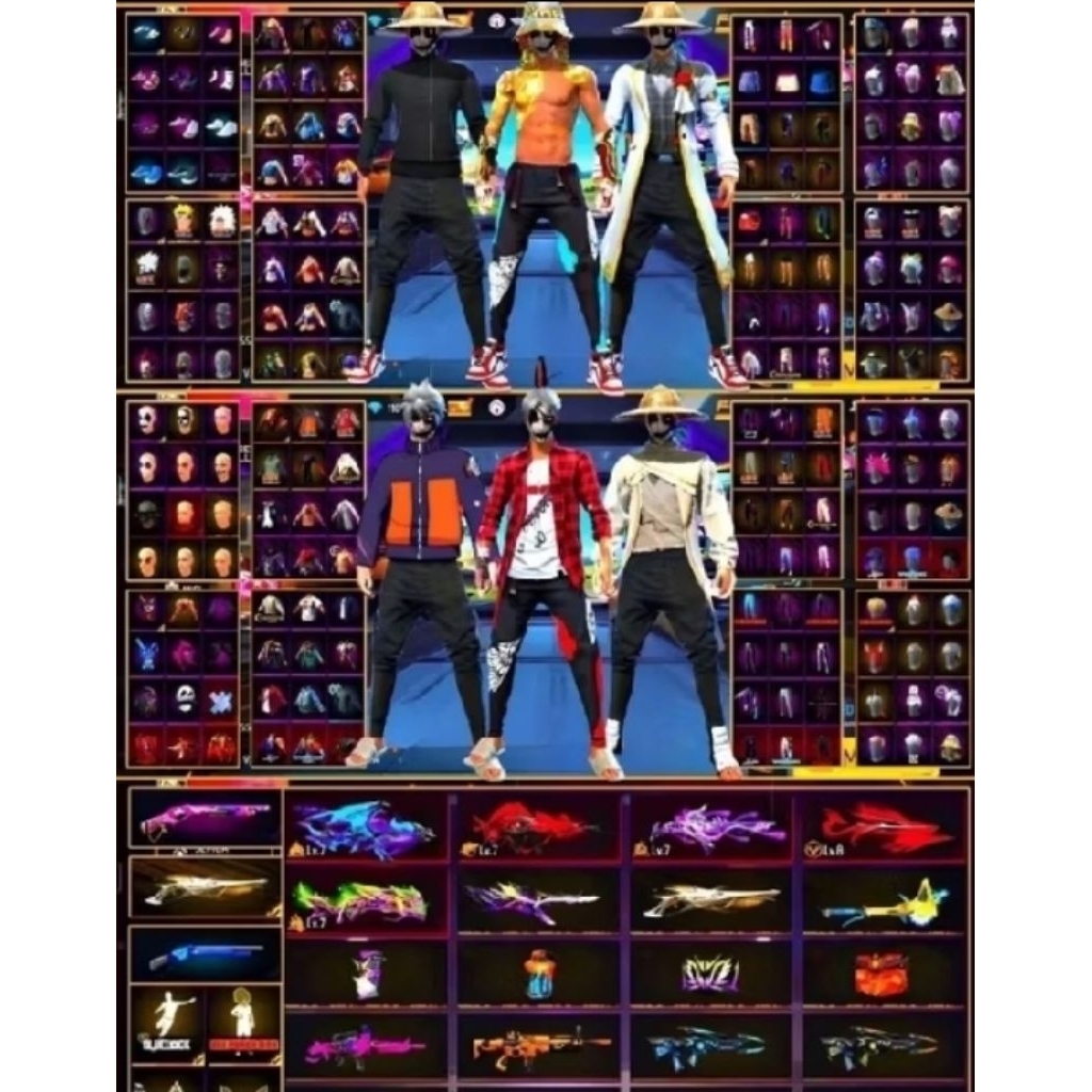 (CEK Diskripsi===)Akun Free Fire Sultan Max Evogun - Terpercaya, Termurah, dan aman