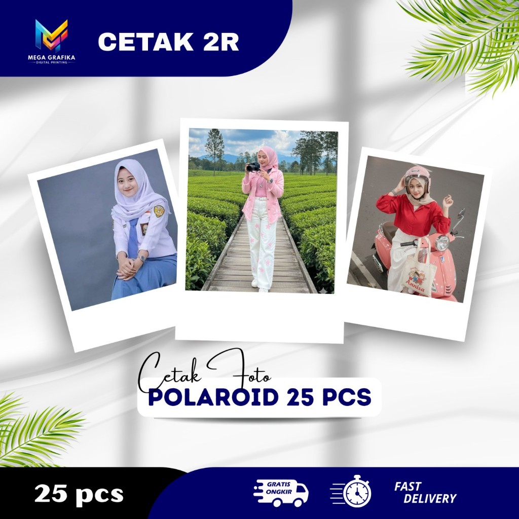 Cetak Foto Polaroid 2R Super Glossy - Premium 210gsm - Hasil Tajam & Cerah - Tanpa Minimal Order