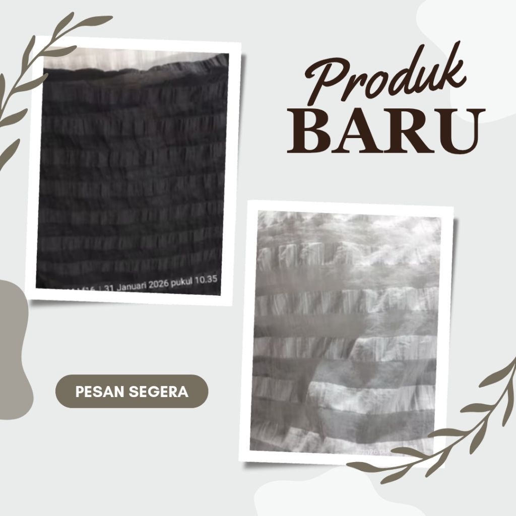 Kain Organza Salur Premium - Harga/0,5 m - Kain Organza Salur Meteran - Bahan Organza Salur - Bahan 