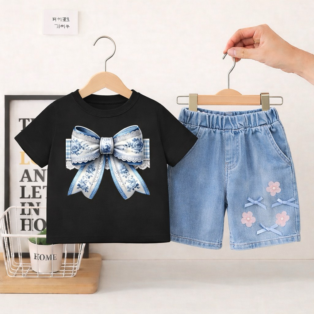 BAJU ANAK SETELAN ANAK MODEL PITA BAJU ANAK CEWEK NEW 1- 5 THN