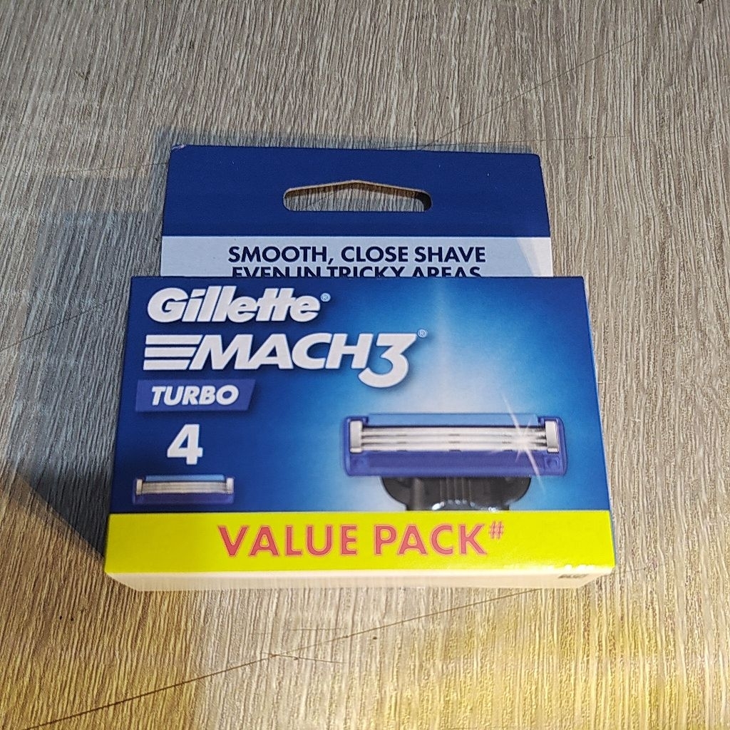 Gillette Gilete Gillete Gilette Mach 3 Turbo Isi Refill Refil Pisau Cukur Kumis Bulu ORIGINAL