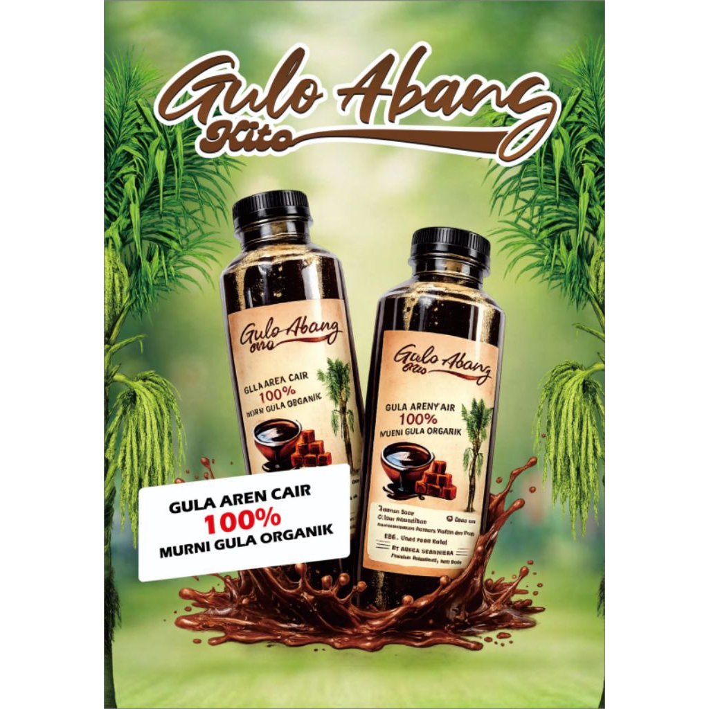 2 BOTOL GULA AREN CAIR 100%