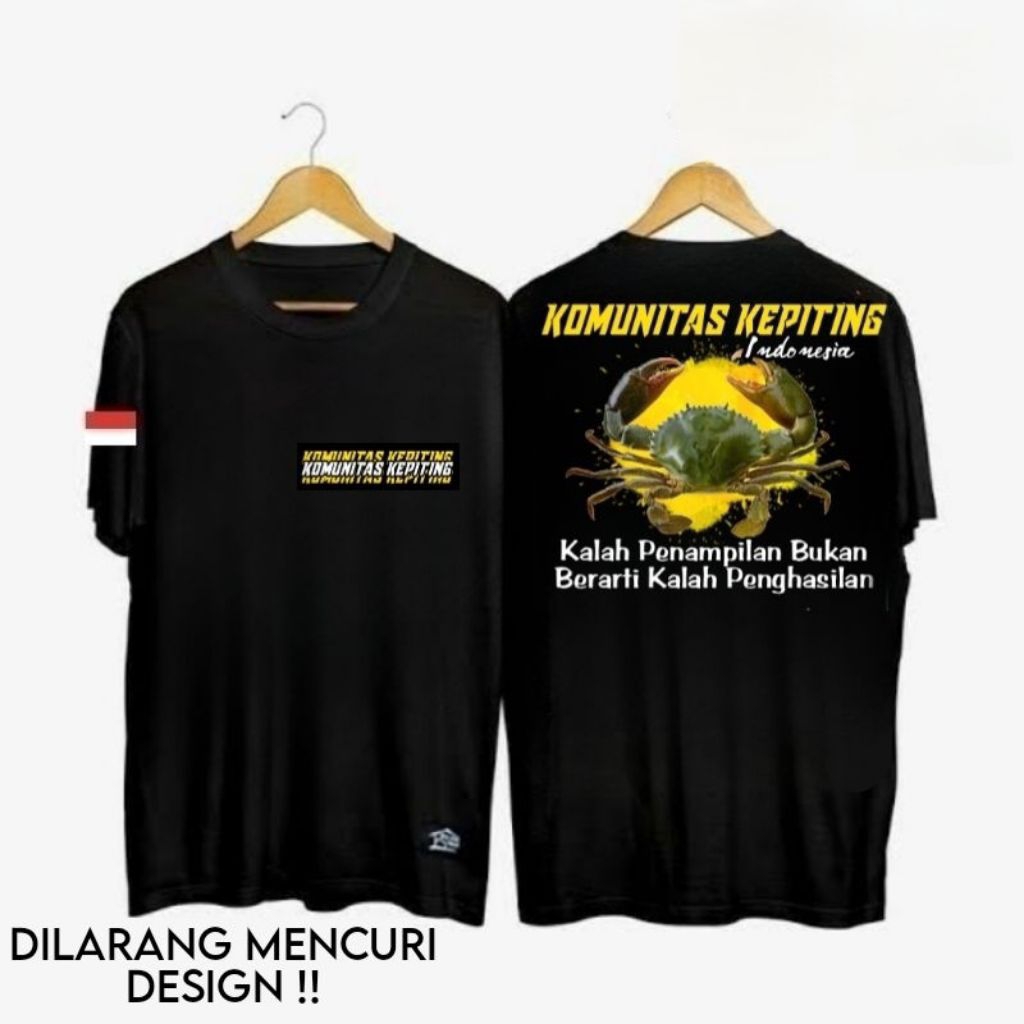 KAOS TSHIRT KOMUNITAS KEPITING INDONESIA//KAOS BUDIDAYA KEPITING