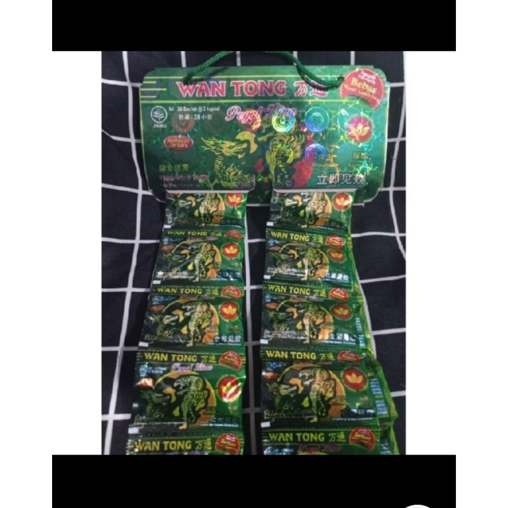 kapsul WANTONG IJO asli 100%