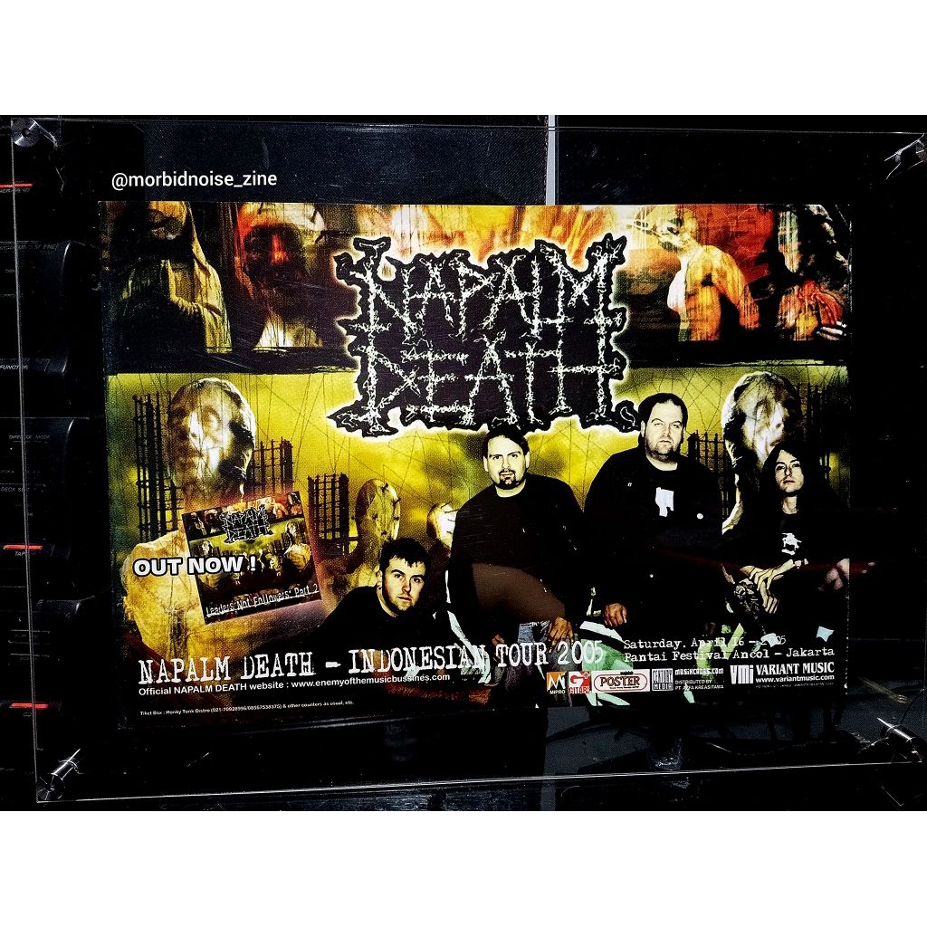 Poster NAPALM DEATH Indonesian Tour 2005