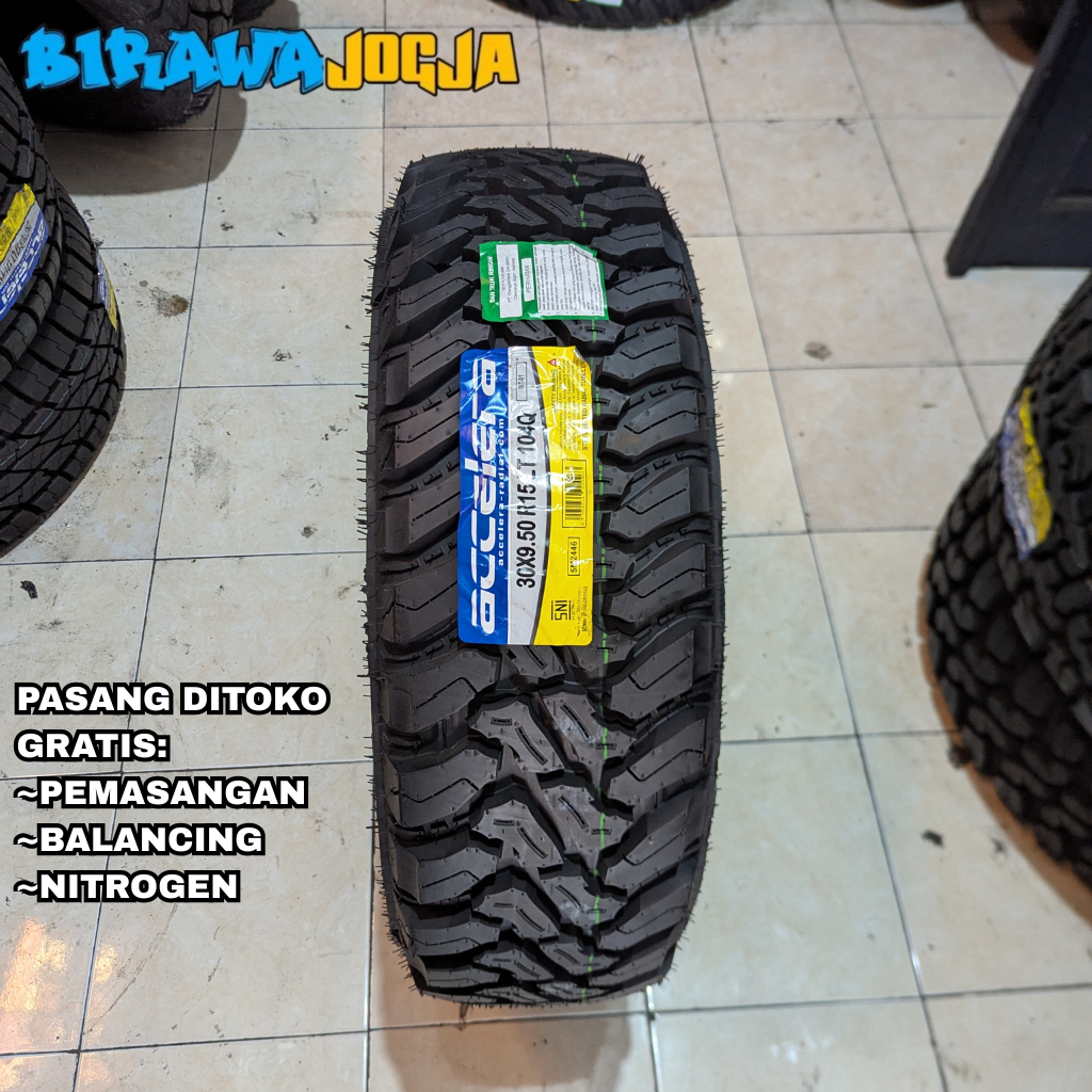 BAN OFFROAD RING 15 UNTUK MOBIL TAFT ROCKY FEROZA KATANA JIMNY - BAN 30X9,5 R15 ACCCELERA MT