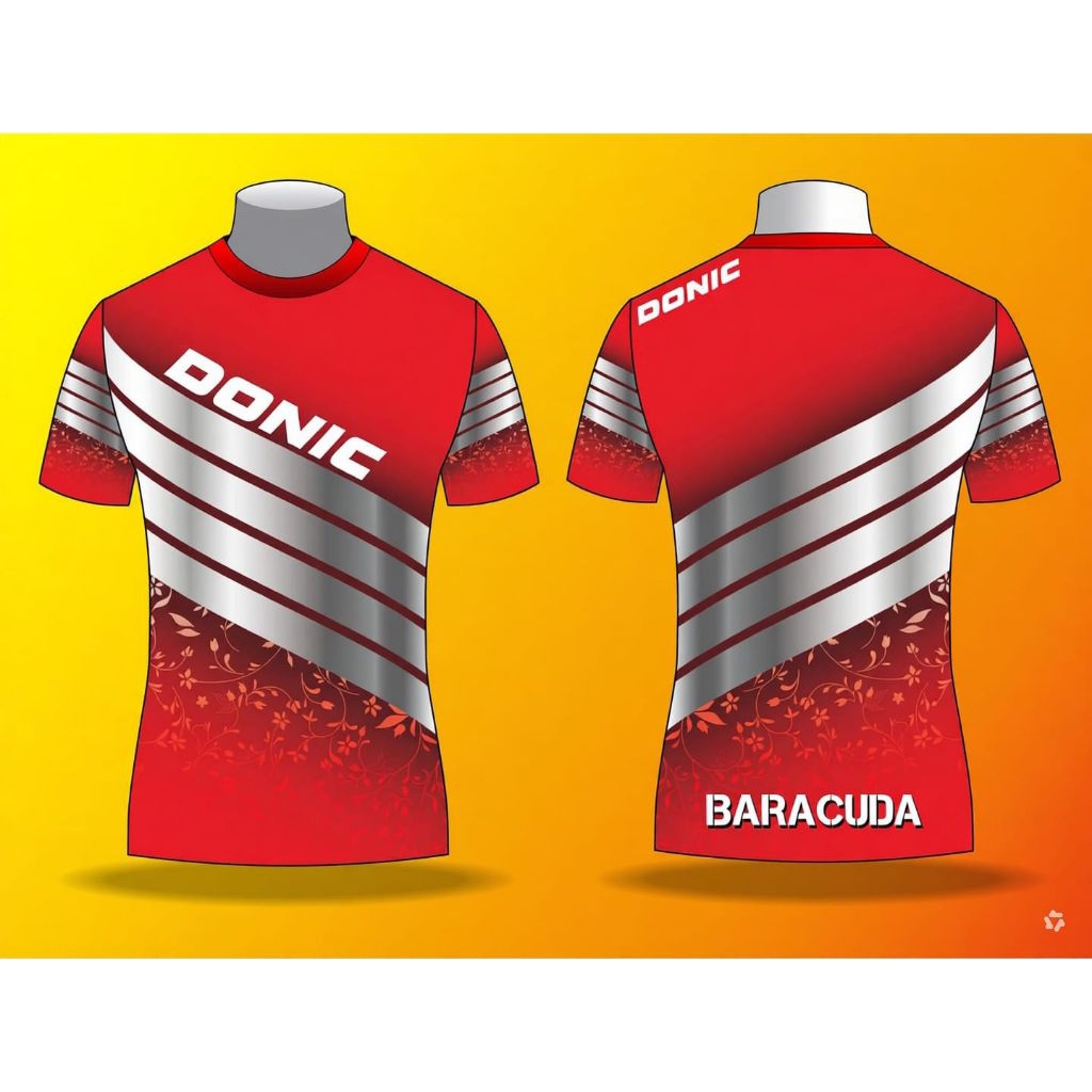 KAOS JERSEY PINGPING DONIC BARACUDA #TENIS MEJA