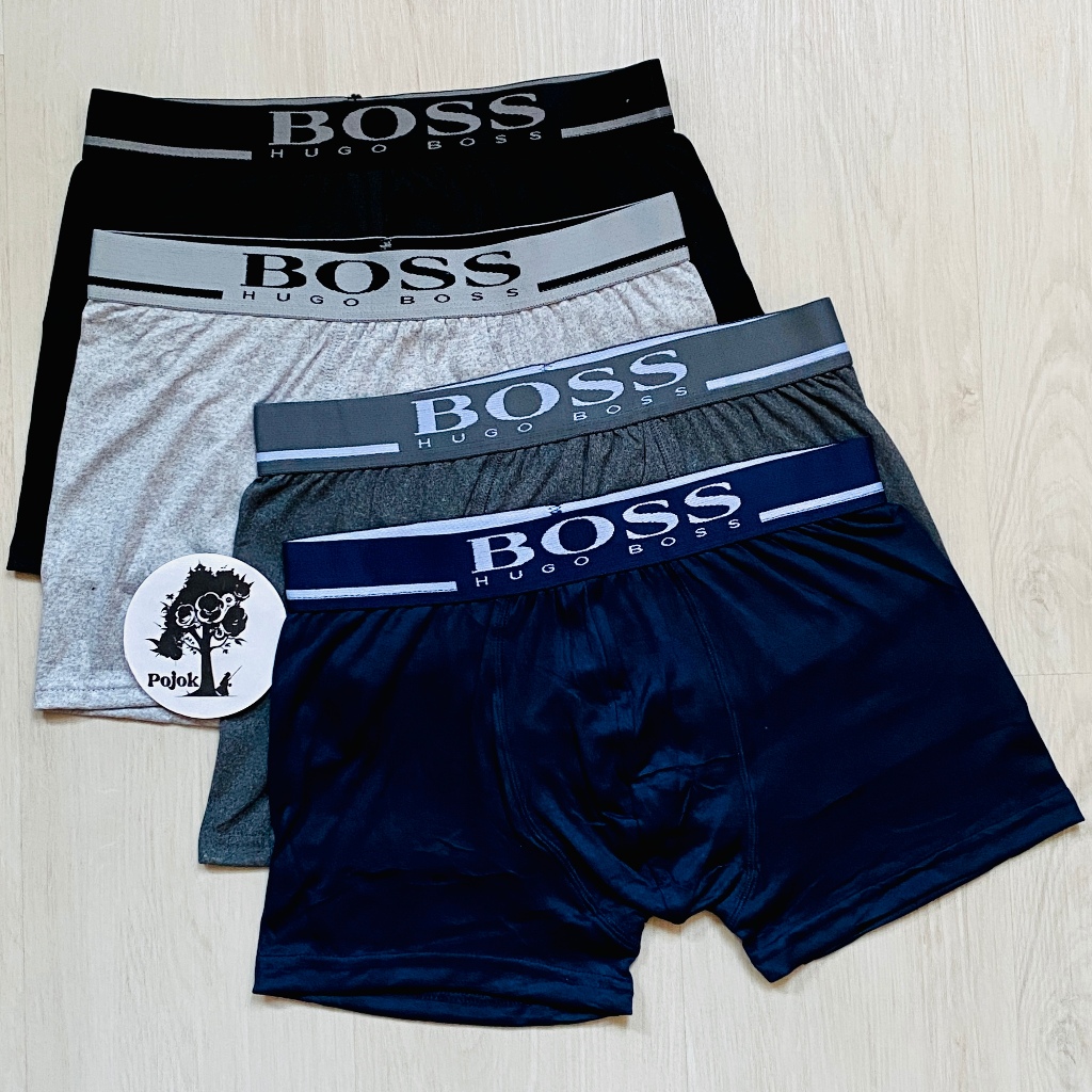 (3pc) Celana dalam boxer HB pria dewasa impor cd Short boxer laki-laki