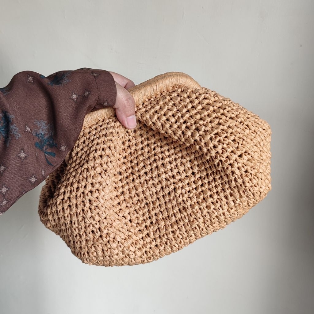 Rara Clutch | Rafia Clutch | Rafia Paper Clutch | Crochet Bag | Crochet Clutch | Clutch Handmade | T