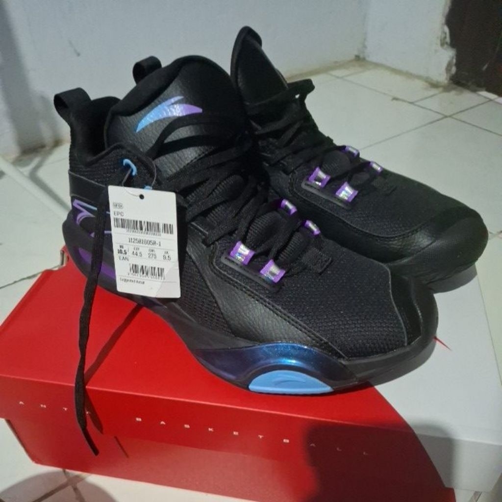 sepatu basket anta size 44,5, original second