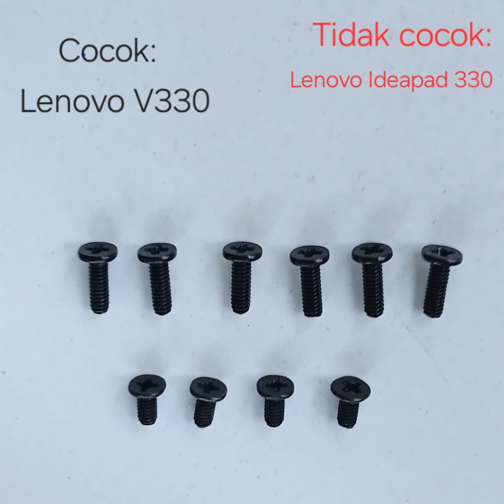 [Baru] Baut Laptop Lenovo V330 Sekrup casing V330-14IKB V330-14ISK V330-14IGM