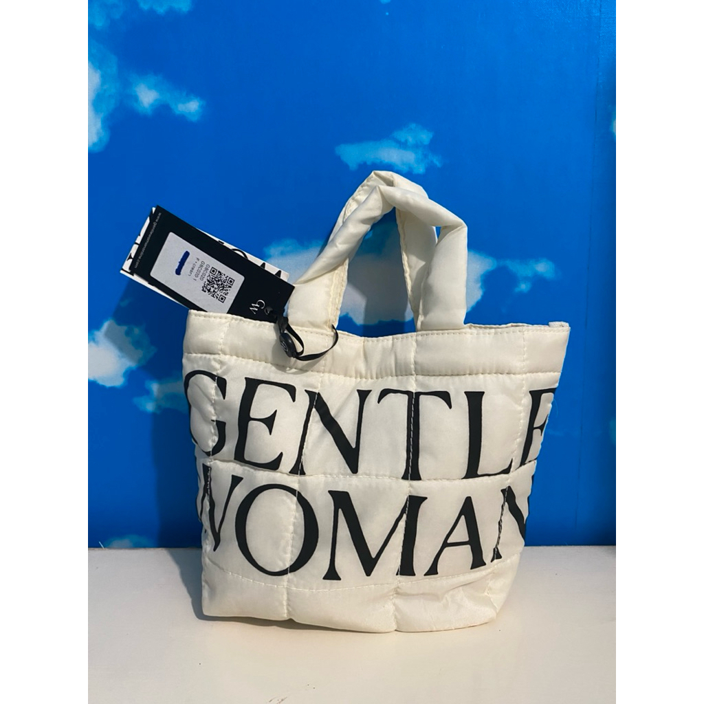 Tas Gentle Woman Small Puffer Micro Tote Bag