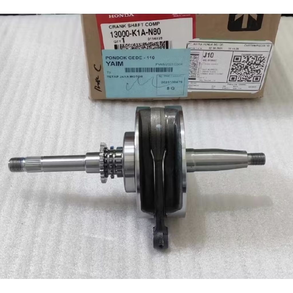 13000-K1A-N80 Crank Shaft Bandul Kruk Krek As Beat LED Eco Street K1A-L 13000K1AN80 2024 2025 Scoopy