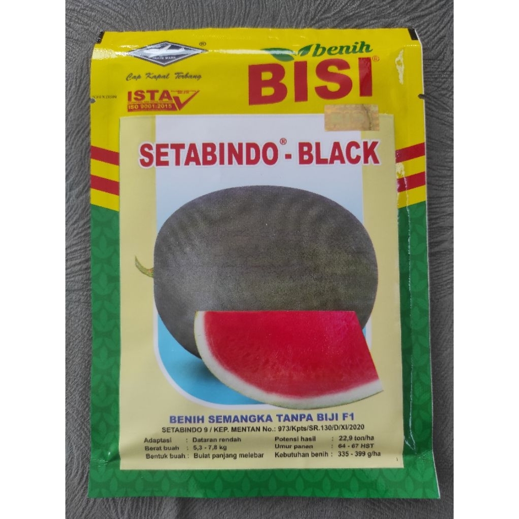 BENIH SEMANGKA SETABINDO BLACK 20 GRAM, SEMANGKA LONJONG KULIT GELAP