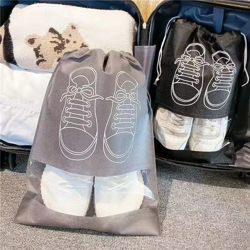 Shoe Bag Travel dengan Jendela Transparan Anti Debu