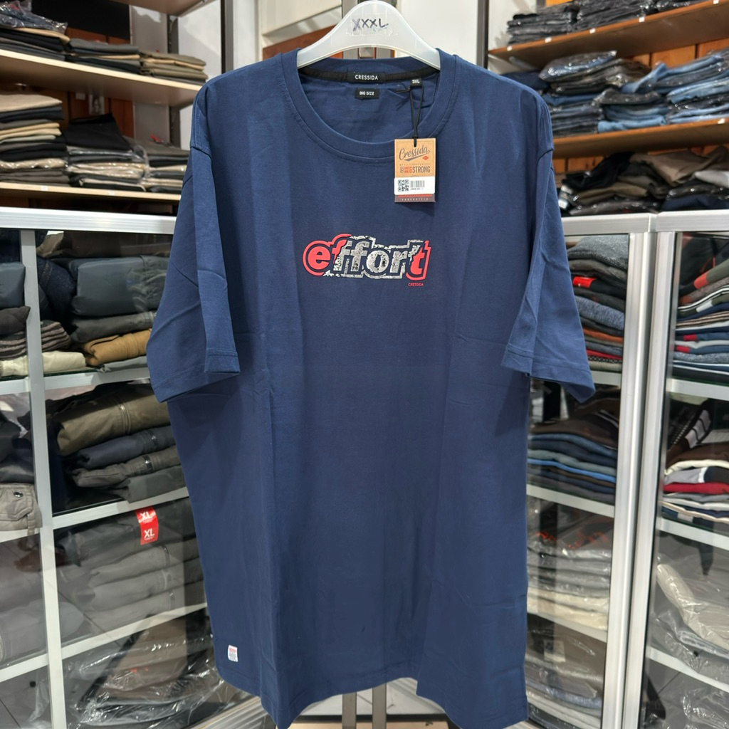 Cressida Kaos Jumbo Big Size Pria | T-Shirt | Kaos Jumbo Pria Lengan Pendek