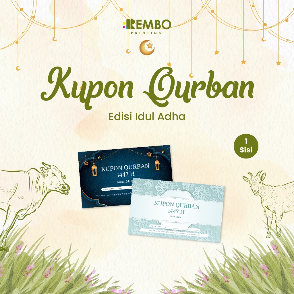 Cetak Kupon Qurban - Kupon Idul Adha - Kupon Pengambilan Daging Qurban