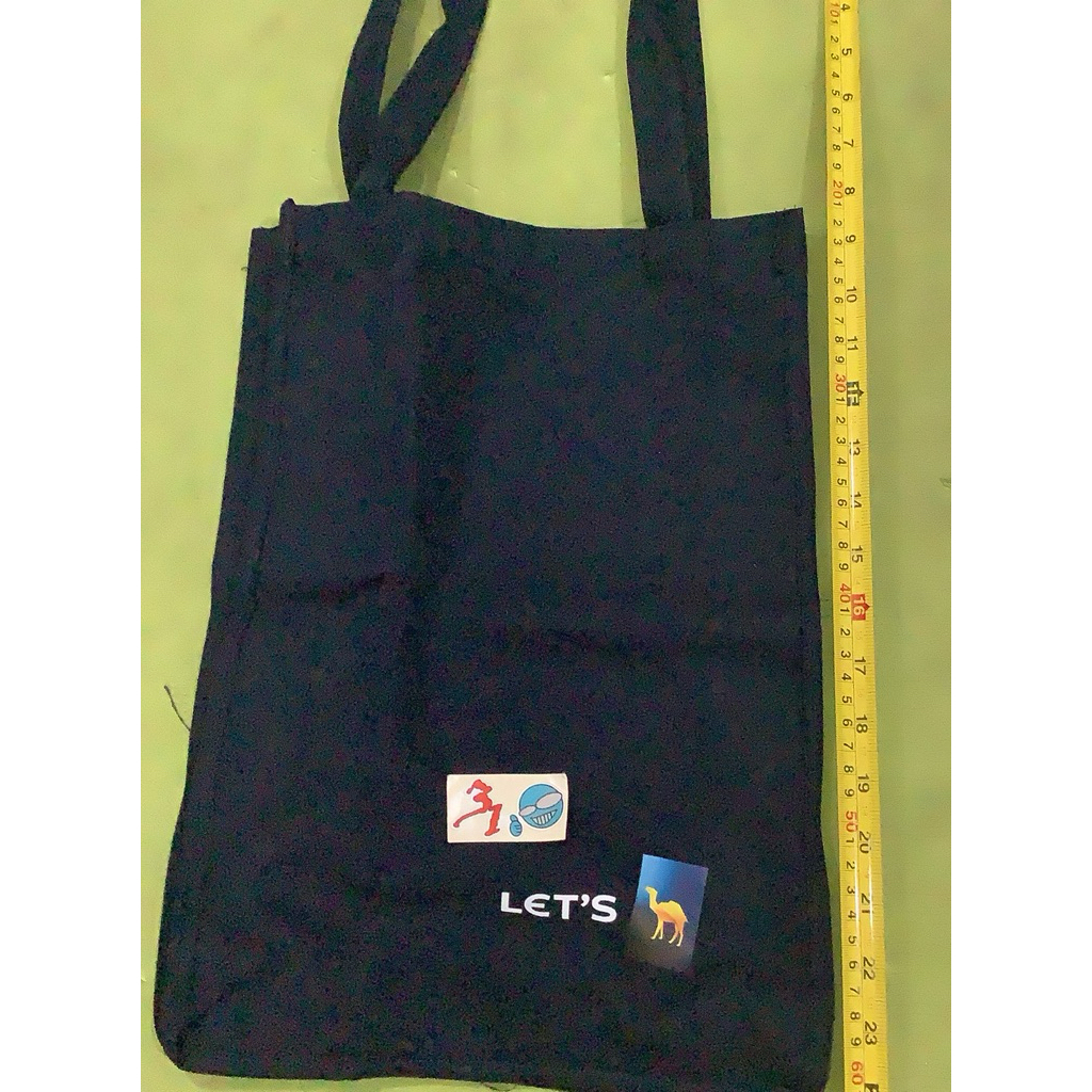 Tas Tote Bag Polos Kanvas Hitam 18x40 | tote bag kanvas  tas tote bag wanita  totebag kuliah  tas be