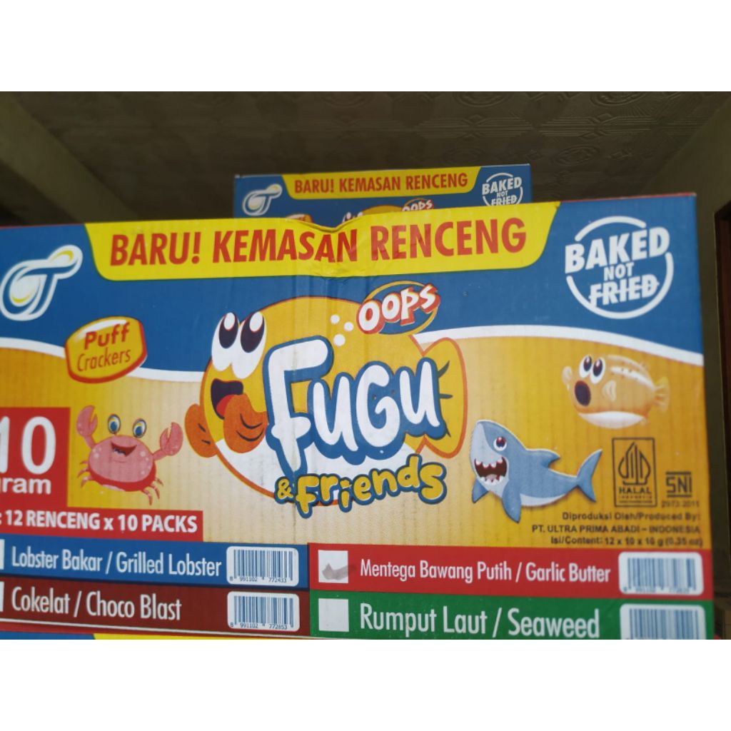 OOPS FUGU & FRIENDS BISKUIT CRACKERS 1 DUS