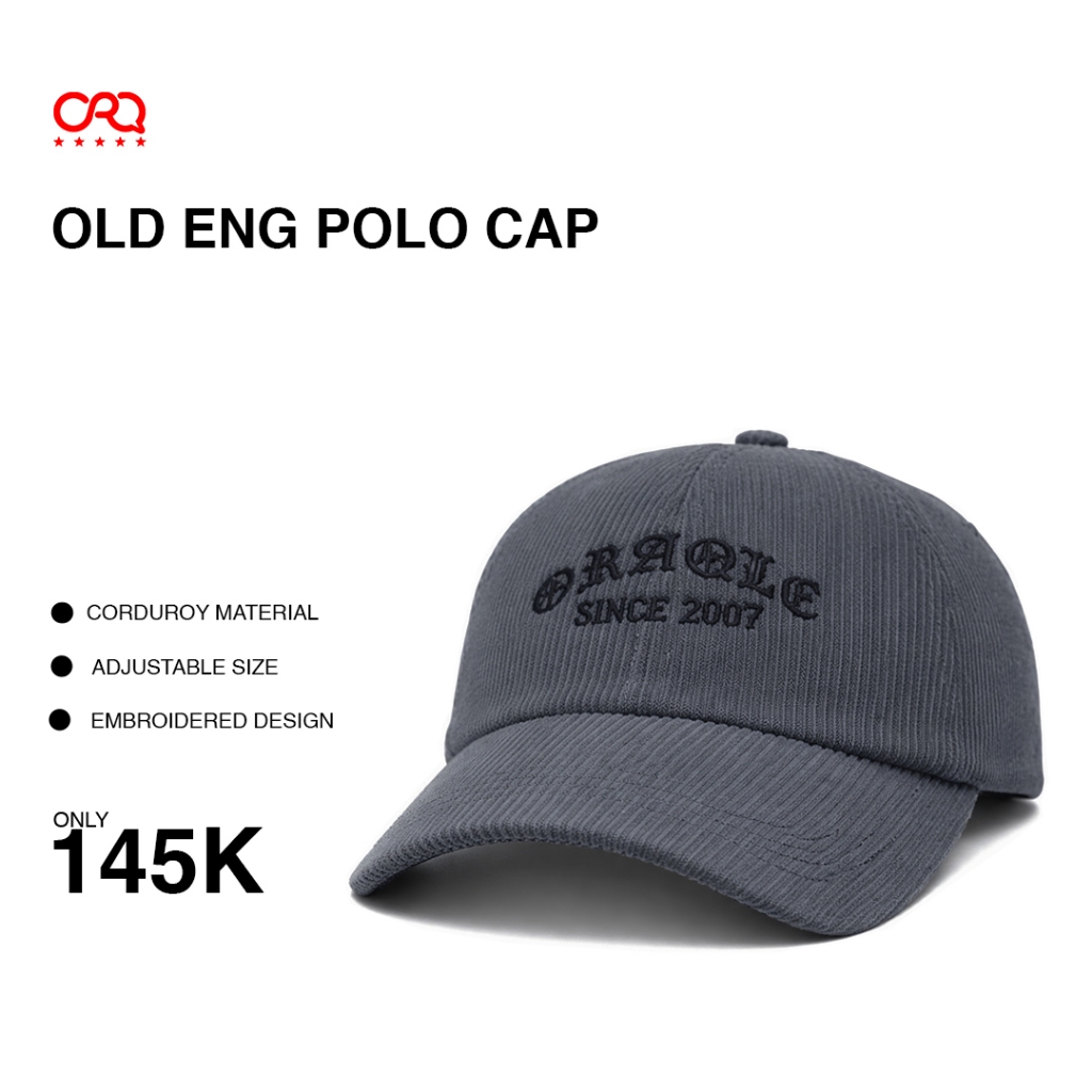ORAQLE Topi Pria & Wanita OLD ENG CORD CAP