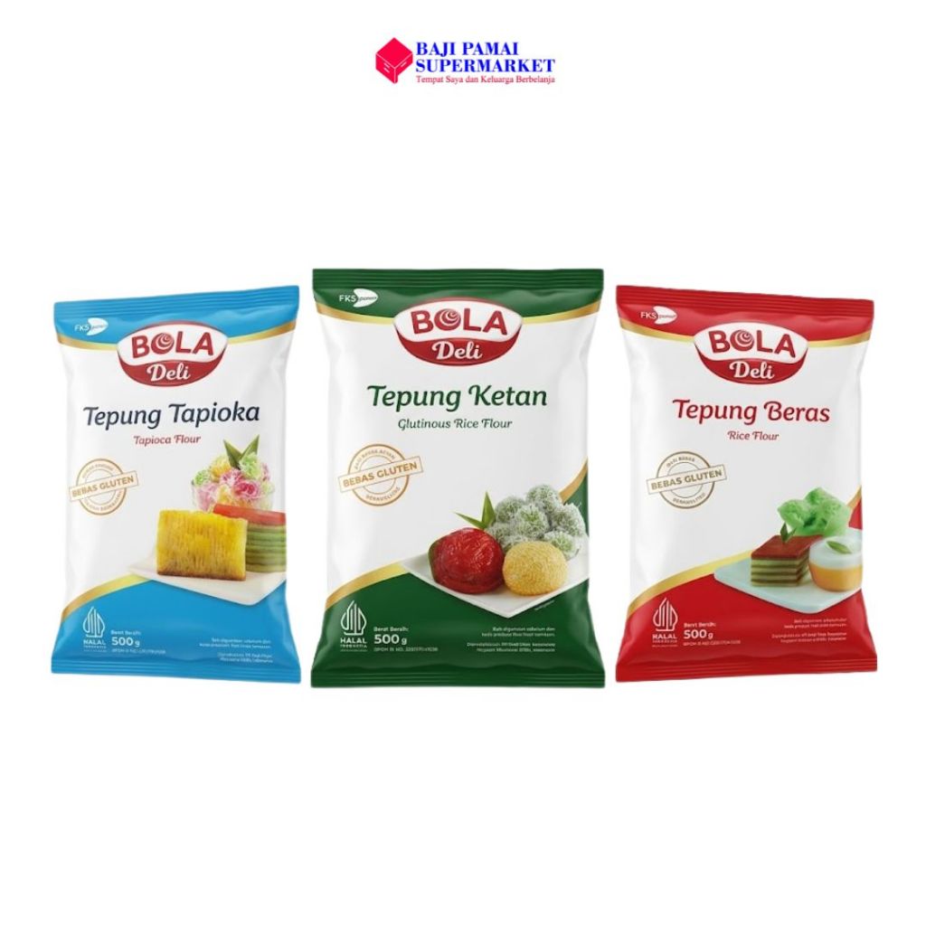 Tepung Bola Deli - Tapioka, Ketan, Beras 500gr / Gluten Free