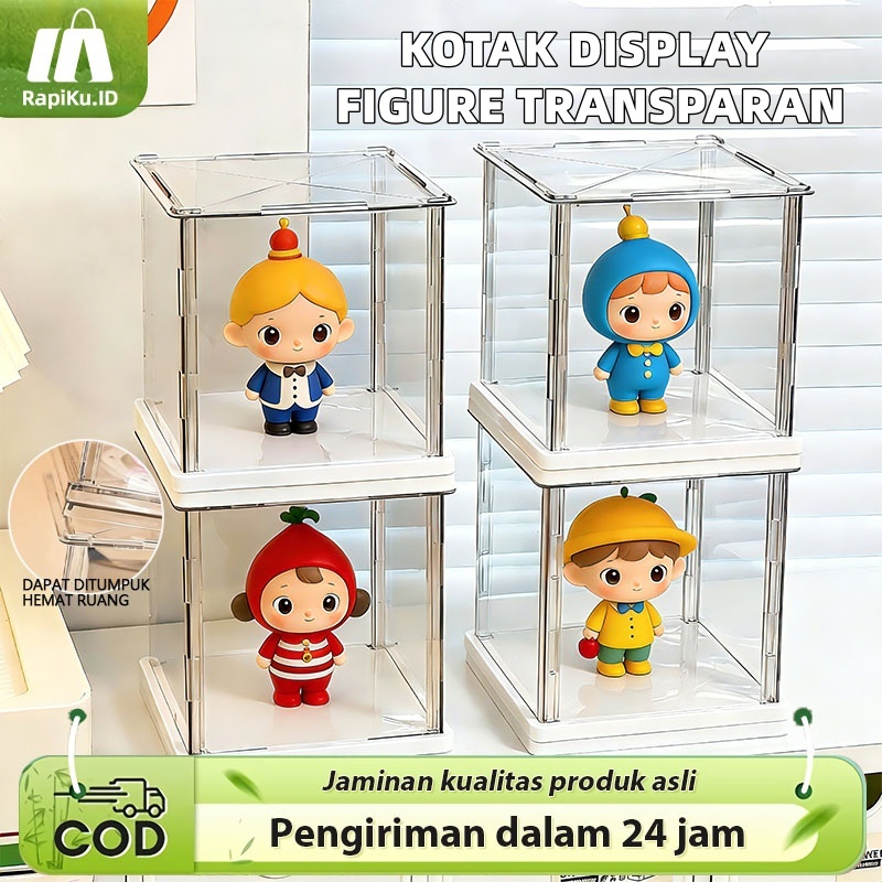 Figurine Storage Box-Kotak Display Putar Blind Box / 360 Rotate Display Box Rak / Pajangan Akrilik T