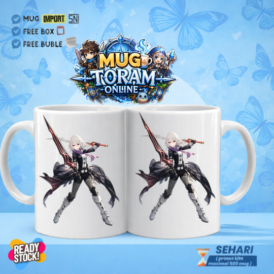 MUG TORAM ONLINE CUSTOM  DESIGN KARAKTER SESUKA KAMU