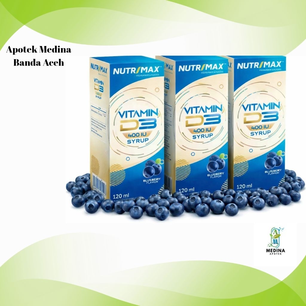 Sirup Vitamin D3 Nutrimax 120ml untuk Anak, Ibu Hamil, dan Dewasa