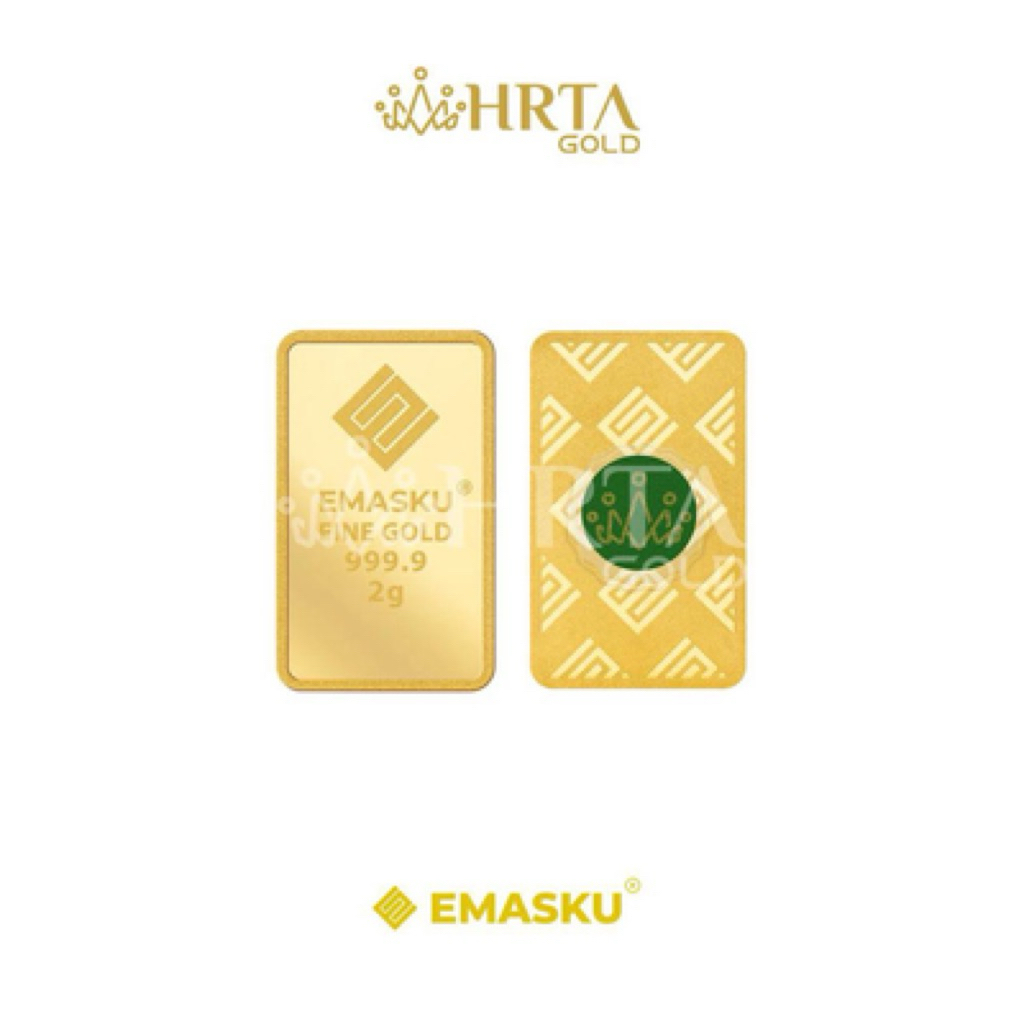 LM EMASKU HARTADINATA 2gr 2 gr 2 gram 2gram LOGAM MULIA 999.9 FINE GOLD 100% ORIGINAL