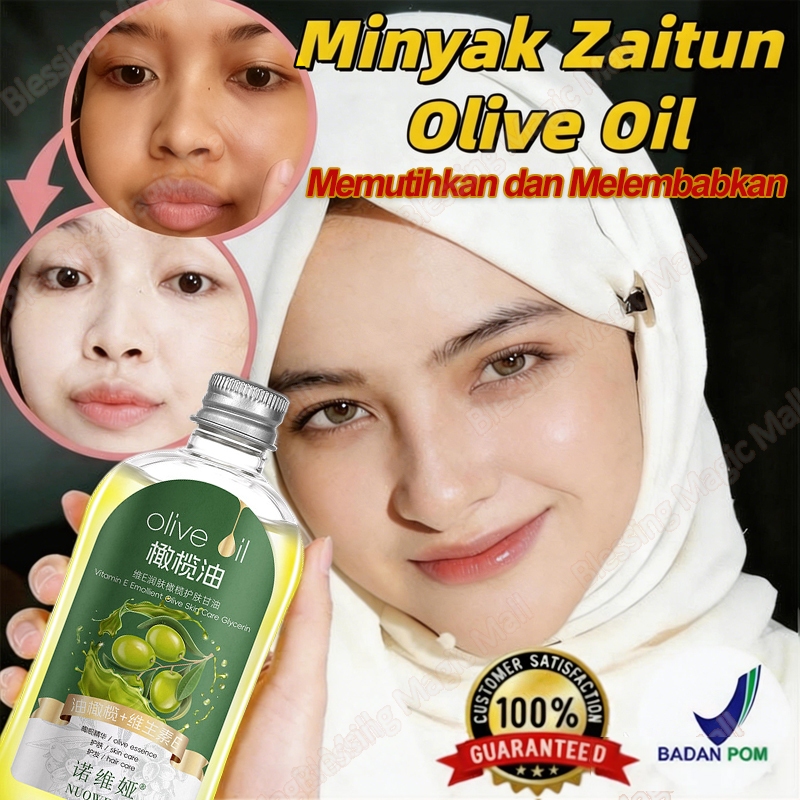 Minyak Zaitun Untuk Kulit Olive Oil For Body Hair And Face Pemutih Wajah Penghilang Flek Hitam Anti 