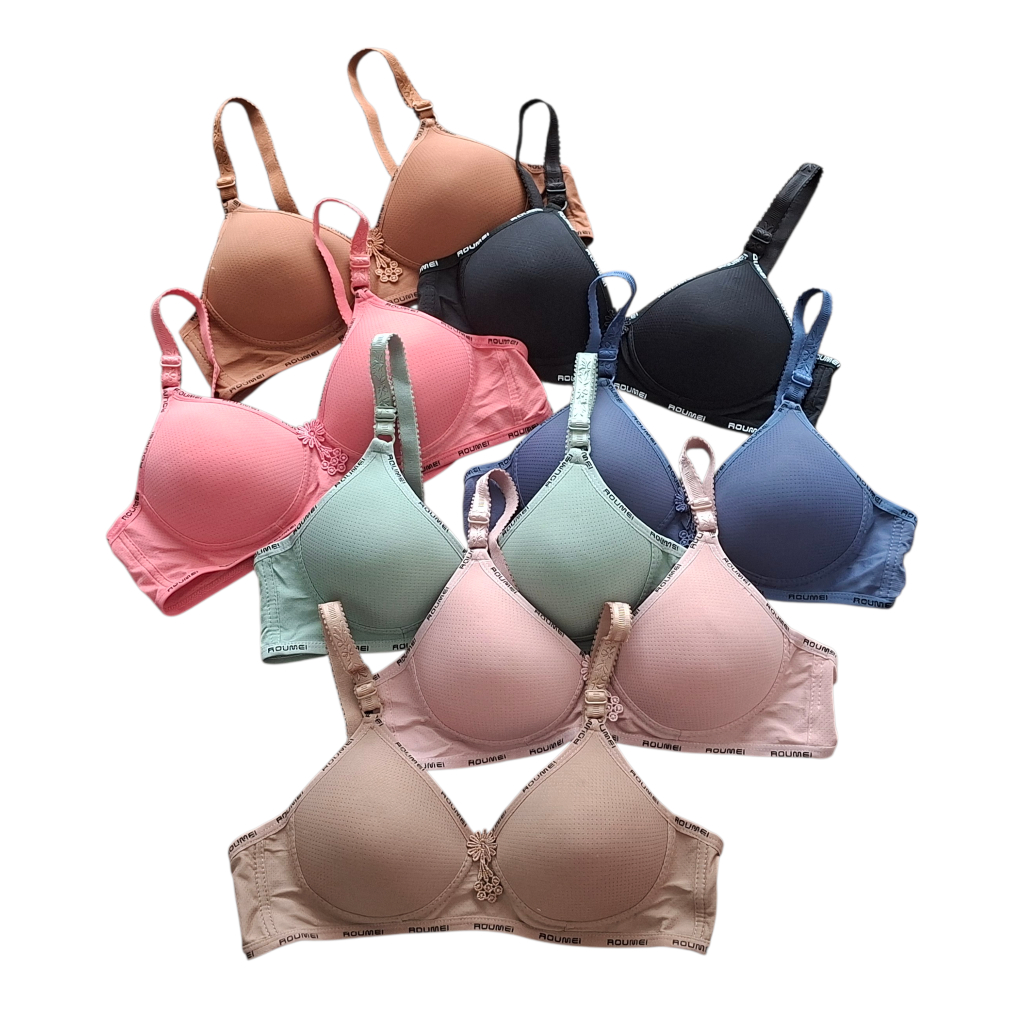 Bra Wanita Bh Berpori Busa Tipis Ukuran 34-40 Cup B Kecil