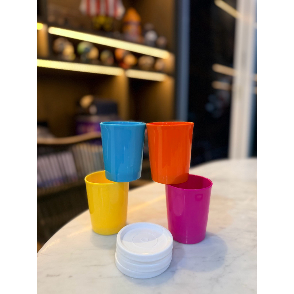 Tupperware Ori Obral Gelas mini mug 200ml ada tutupan bahan bagus tebal kokoh cocok untuk hadiah kad