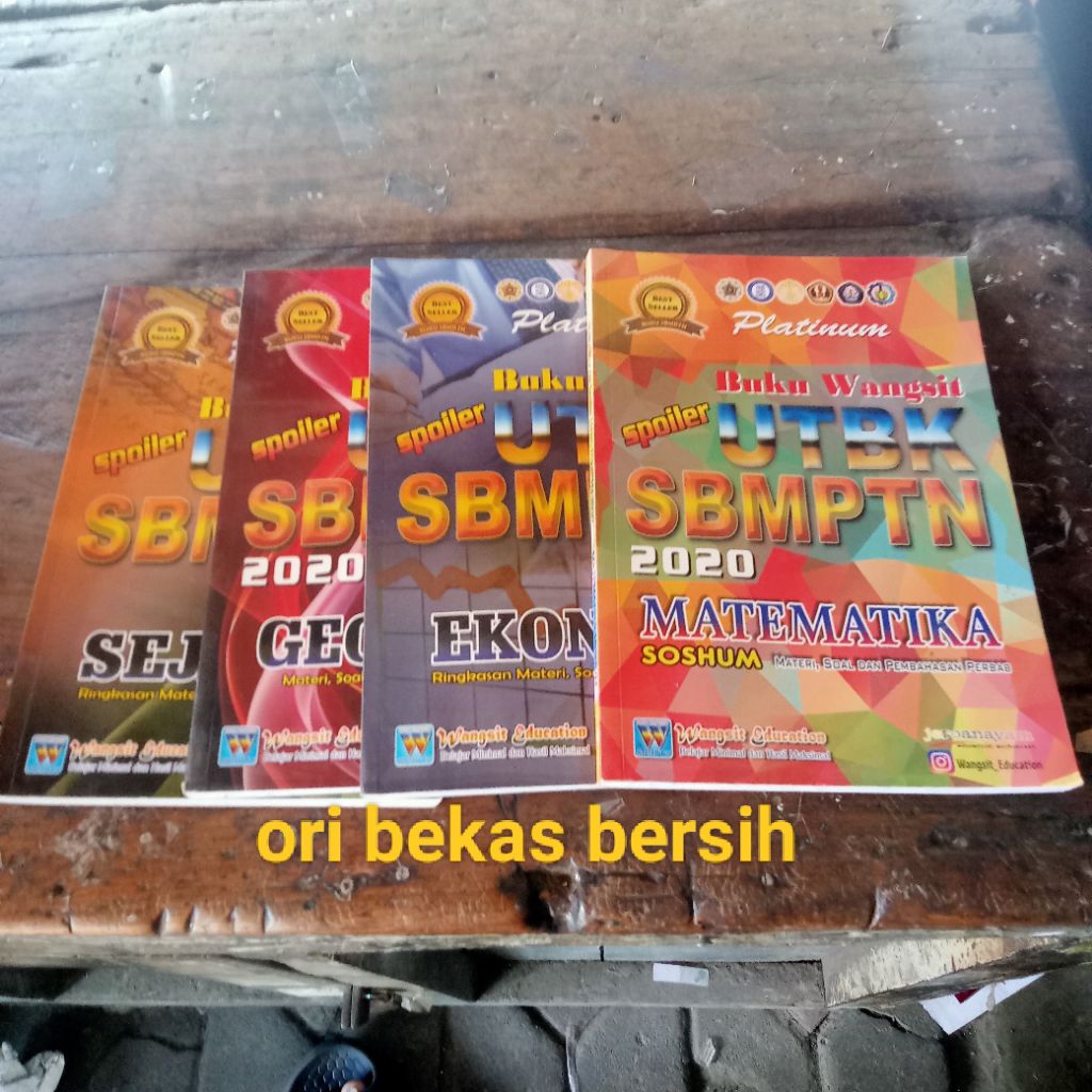 Buku Wangsit Spoiler UTBK SBMPTN 2020 Soshum Matematika, Ekonomi, Geografi dan Sejarah Jeroanayam Pe