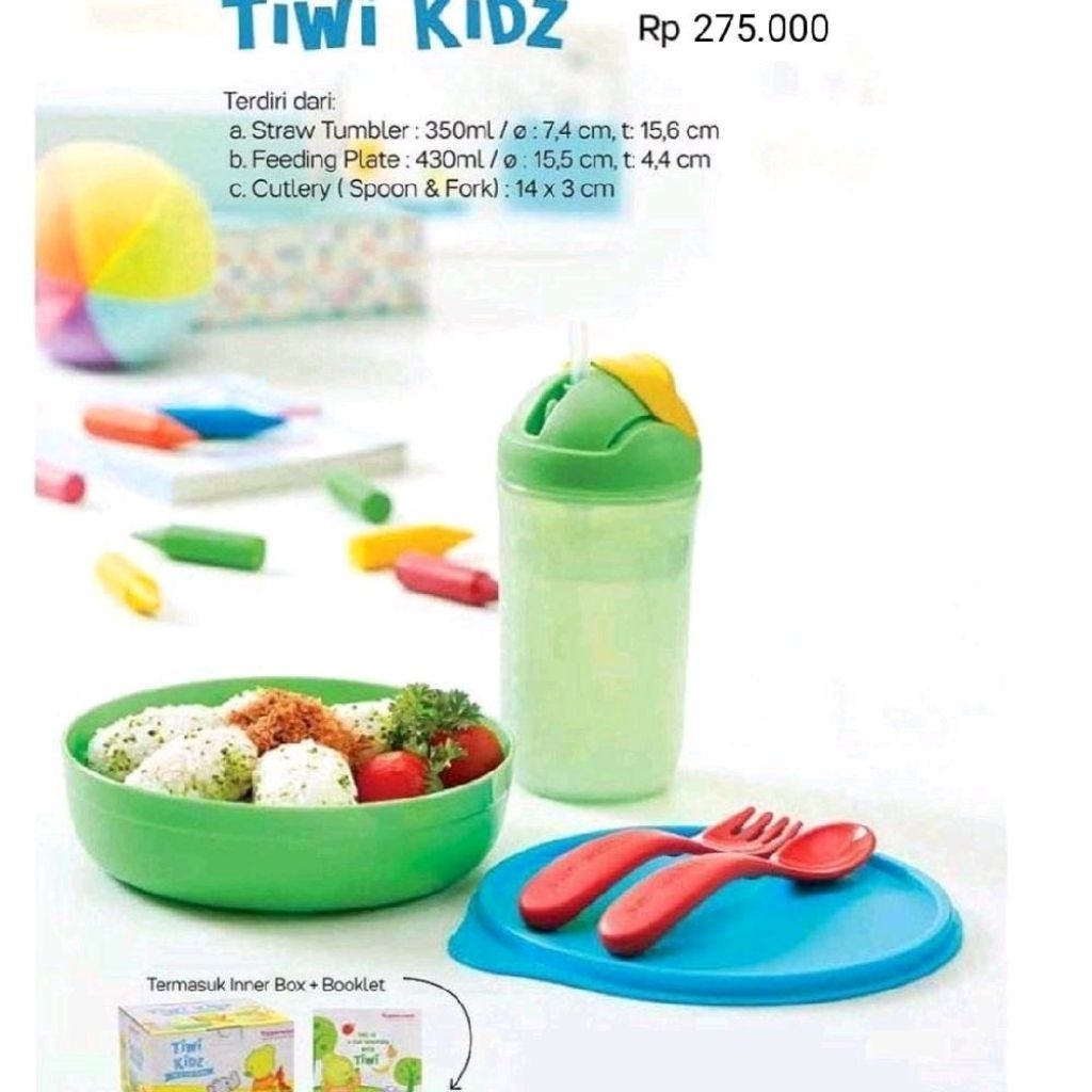 Tempat Makan Tiwi Kids Tupperware Original