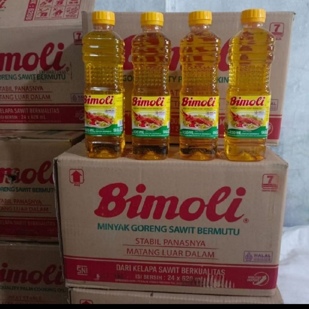 minyak goreng Bimoli botol 620ml