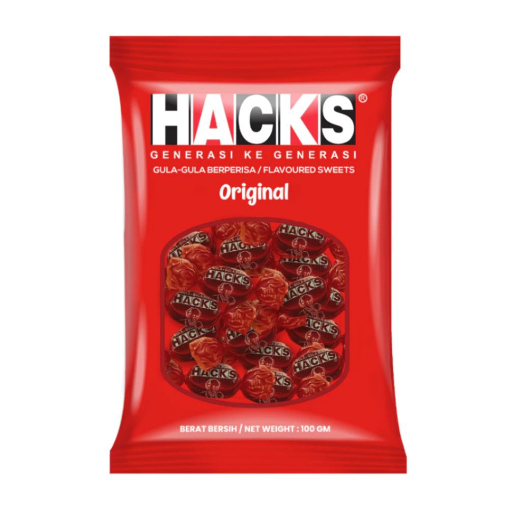HACKs Permen rasa Pedas Malaysia (100g)