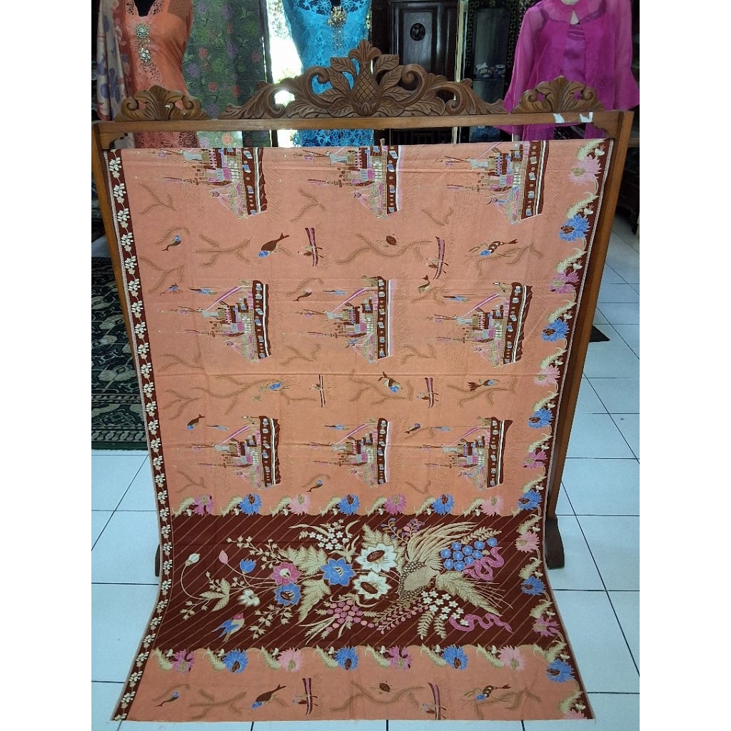 Kain Batik Buket/Kain Batik Buket Repro Antik/Kain Batik Encim/Kain Batik Peranakan