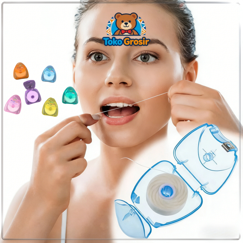 1Pcs Benang Gigi Dental Floss 50m Dental Floss Roll