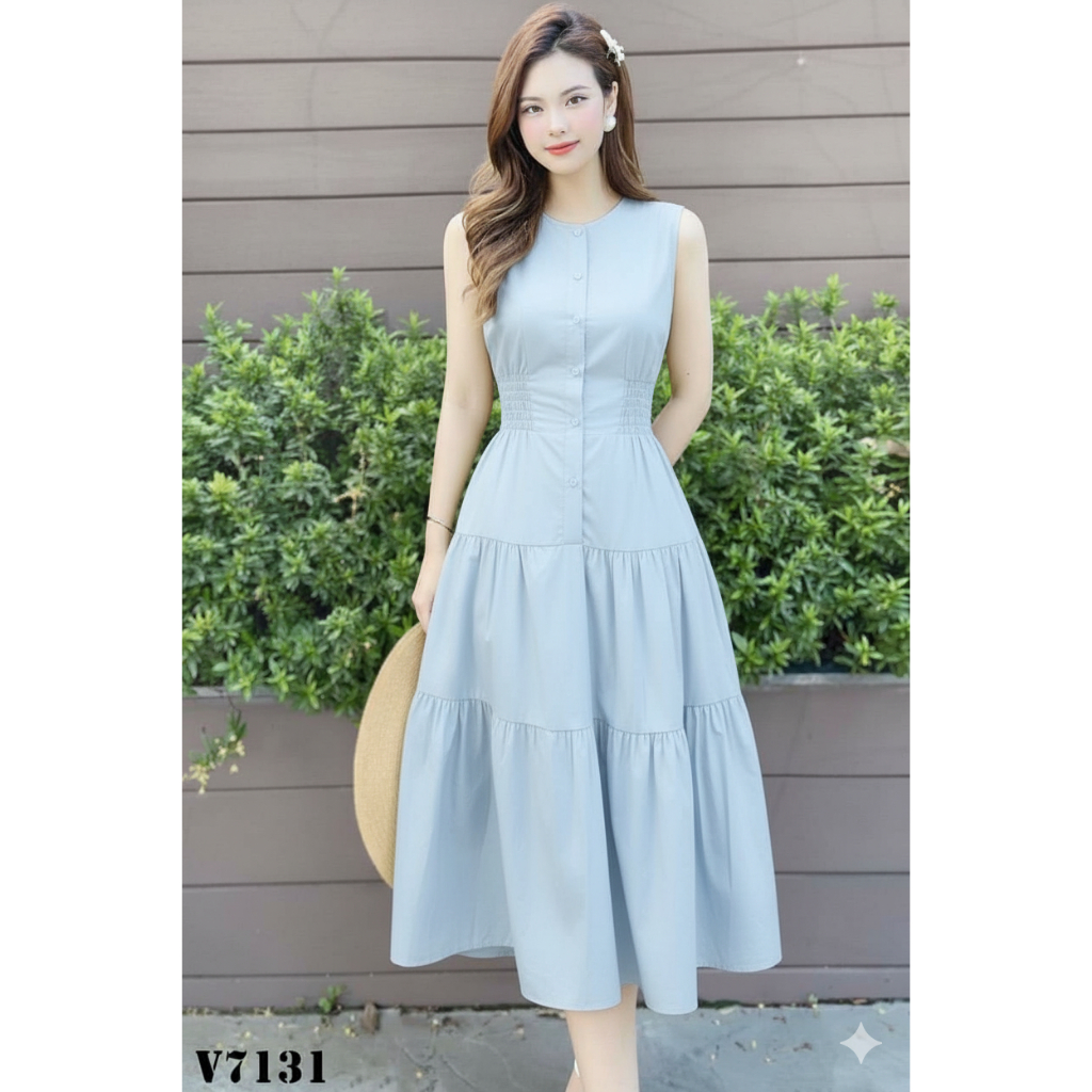 TS069 - Midi Dress Rayon Mewah Elegan - Dress Stella - Busui Friendly - Gaun Pesta - Dress Kondangan