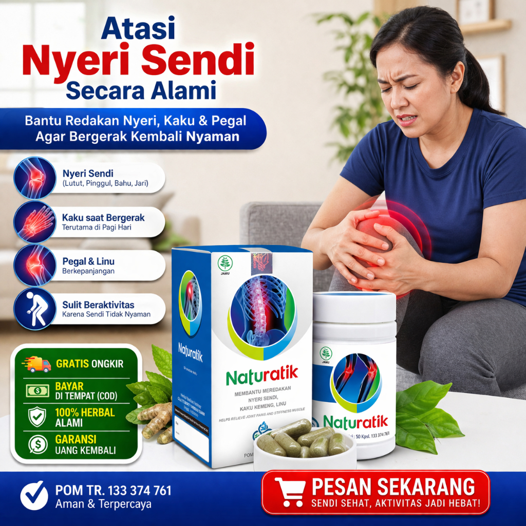 OBAT SAKIT NYERI LUTUT OTOT SENDI TULANG RADANG SENDI TULANG OTOT PEGAL LINU REMATIK NATURATIK