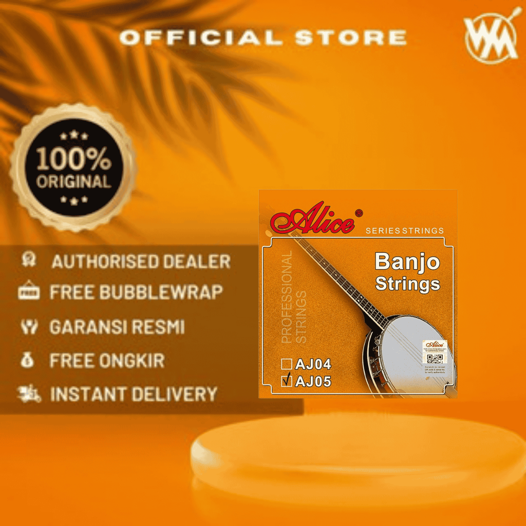 Alice Senar Banjo / Banjo Strings AJ05 Stainless Steel SET 5 String