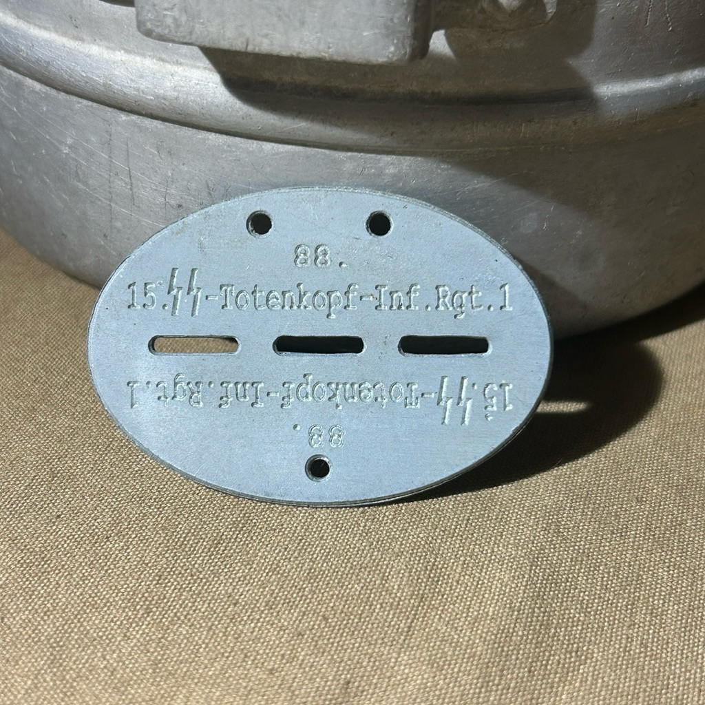 WW2 German SS Totenkopf Infantry Regiment Soldier Dogtag (Erkennungsmarke) repro | Repro kalung dogt