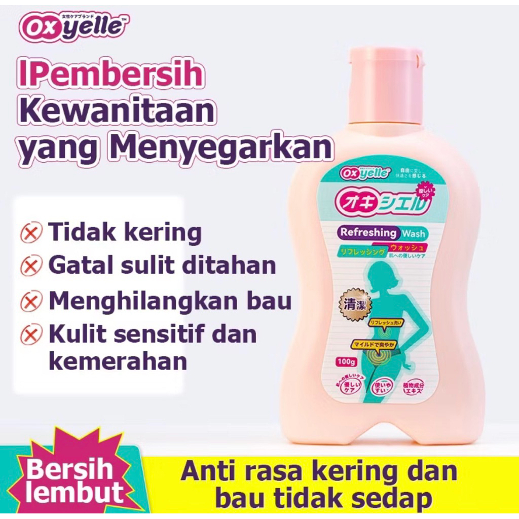 Oxyelle Cairan Perawatan Kewanitaan Lembut Membersihkan Menyegarkan dan Mengurangi Gatal