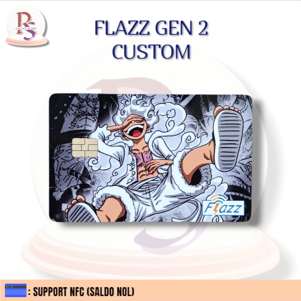 KARTU ETOLL FLAZZ BCA GEN 2 CUSTOM - LUFFY ONE PIECE [LANDSCAPE]