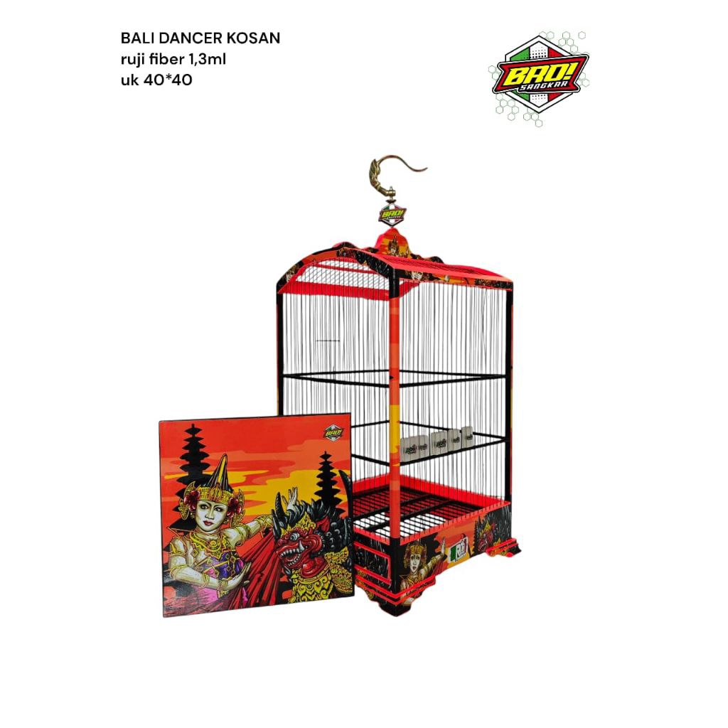 BRO kandang 40x40 ruji fiber