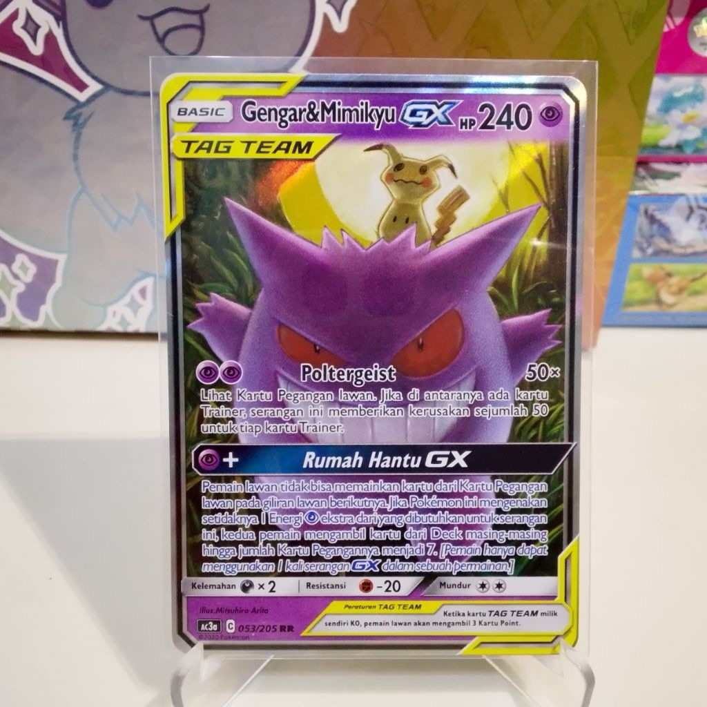 pokemon gengar mimikyu GX bahasa indonesia