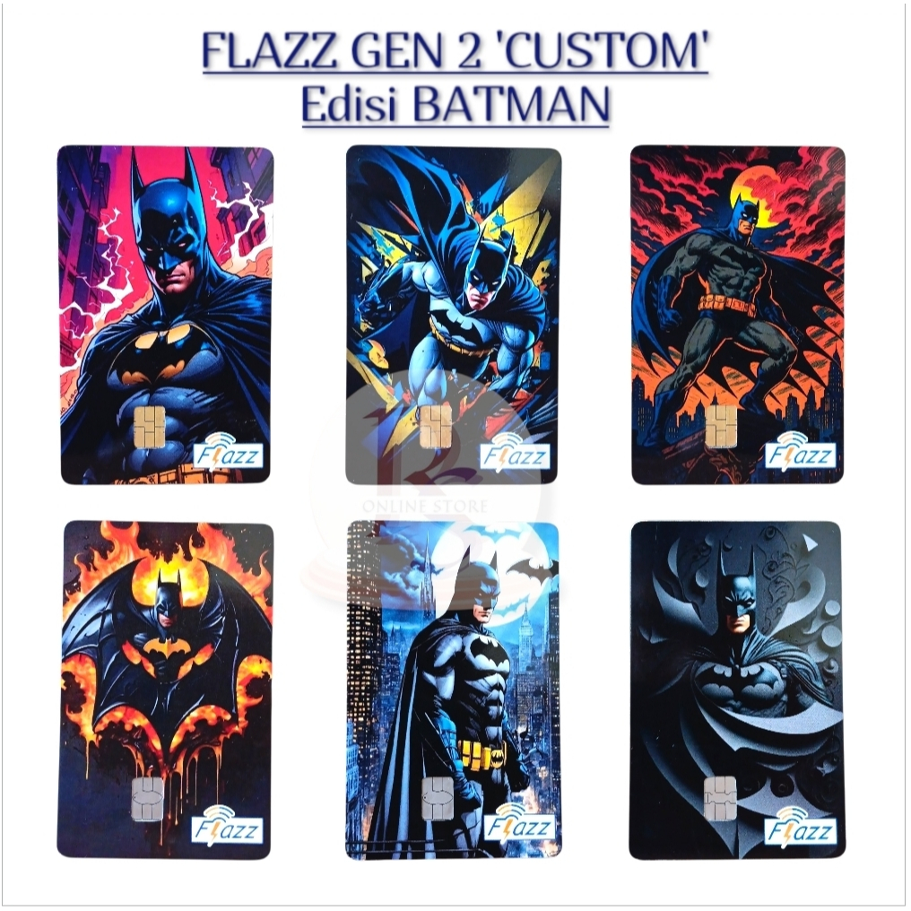 KARTU ETOLL FLAZZ BCA GEN 2 CUSTOM EDISI BATMAN