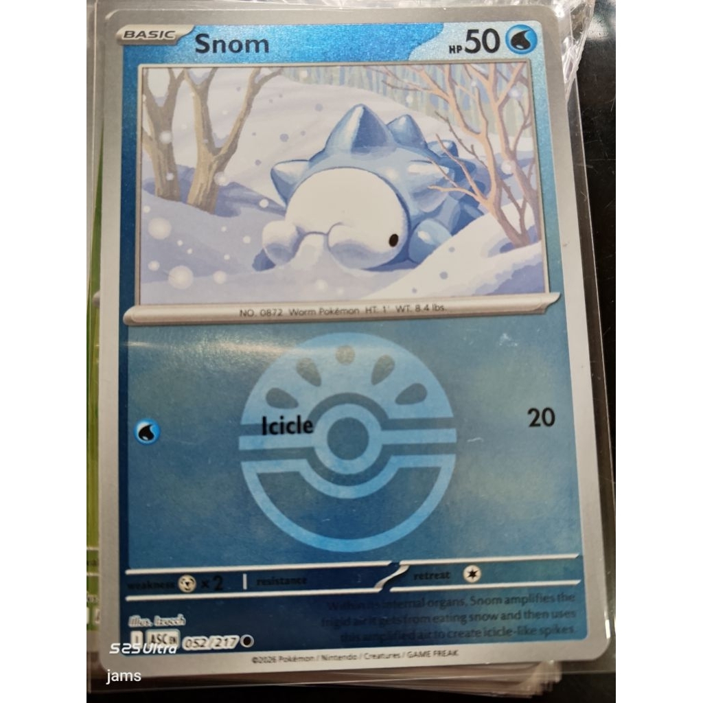 Pokemon Snom energi holo en