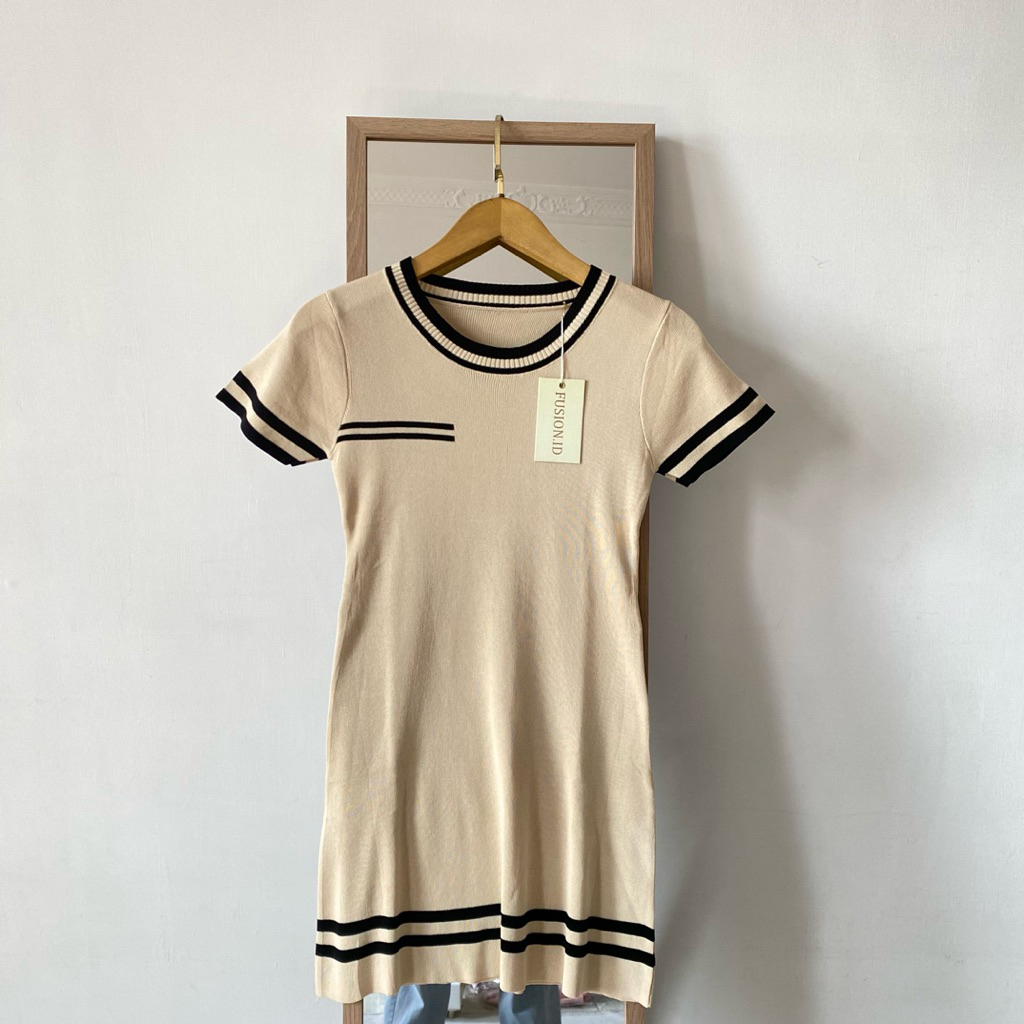 FUSION.ID | Korean Knit Dress-Dress Knit Premium Import