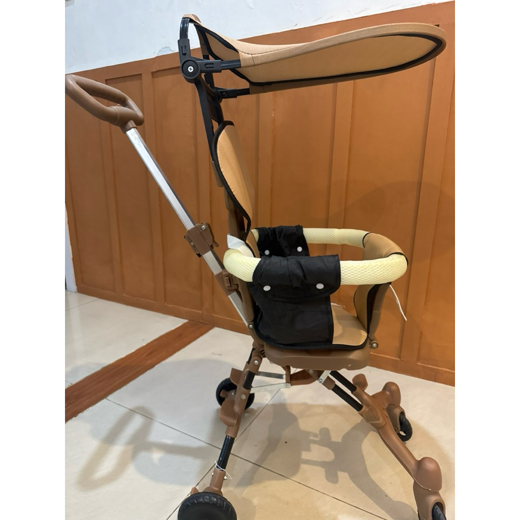 PRELOVED - Stroller Coklat Lipat MMFlight (diutamakan medan)
